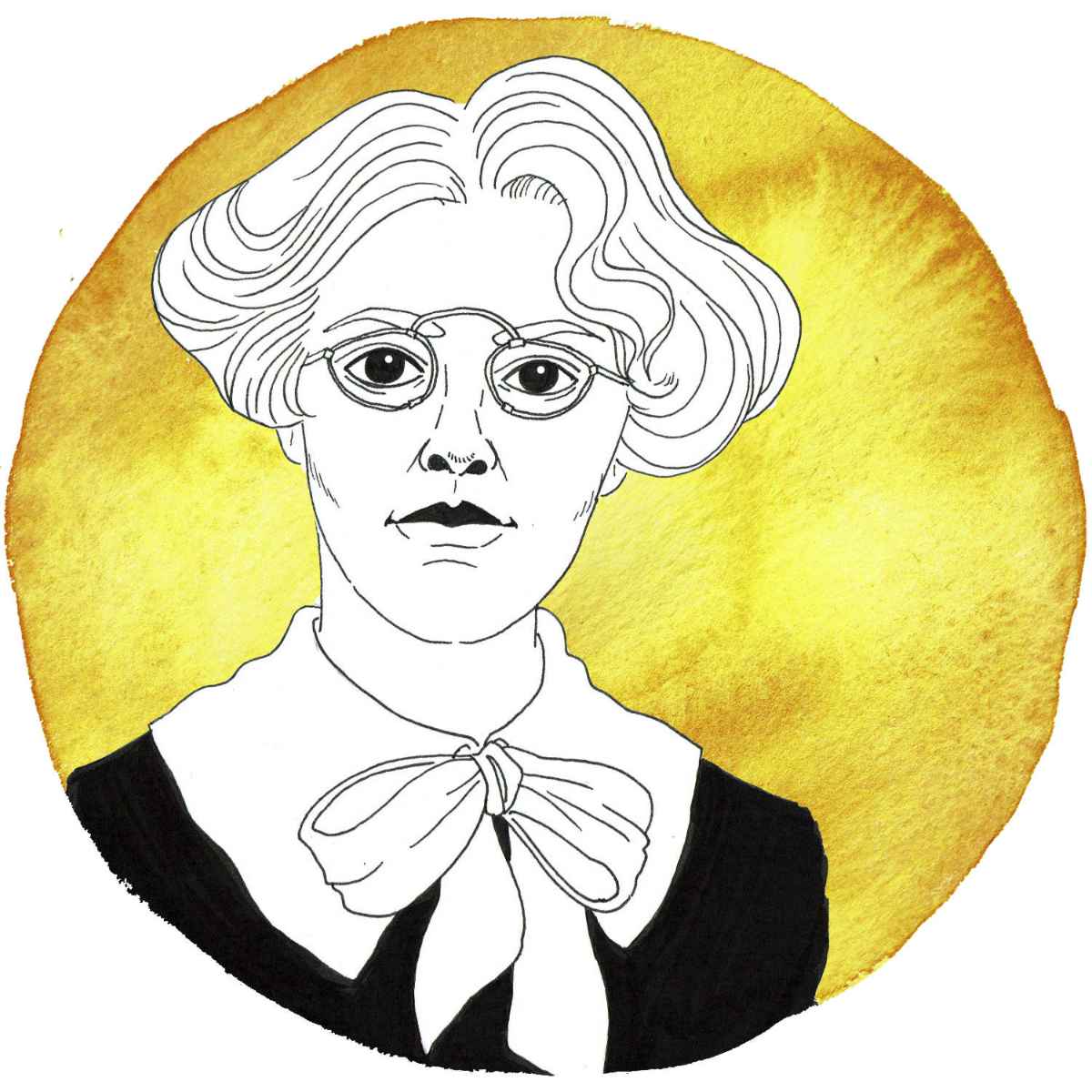 Portraitzeichnung von Maria Grzegorzewska